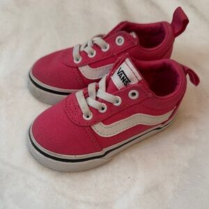 Vans Kids Sneakers in Pink and White
